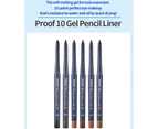 Etude House Proof 10 Gel Pencil Liner (#1 Black) - Waterproof Smudge Proof Eye Eyeliner