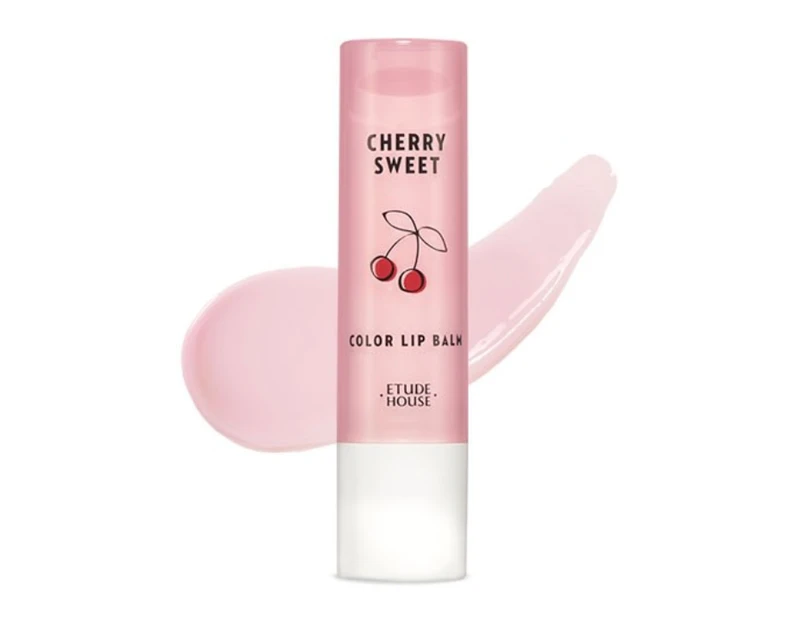 Etude House Cherry Sweet Color Lip Balm #PK001 4g Moisture Hydrating Vivid