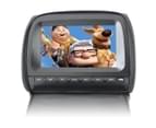 Elinz 2x 9" Headrest DVD Player Car Monitor Pillow Games 1080P USB Games Sony Lens Black 4