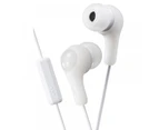Gumy Plus In Ear Headphones with Mic & Remote White