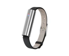 Misfit Ray Fitness Tracker w/ Leather Band - Stainless Steel/Black