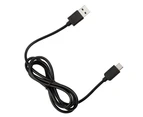 REYTID Premium USB 3.0 to TYPE-C - 1M - BLACK - Compatible with Motorola Moto M Z, Z Force, Z Play Z2 Play Smartphone Charging Cable - Black