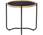 TANIX Side Table - Round - Black