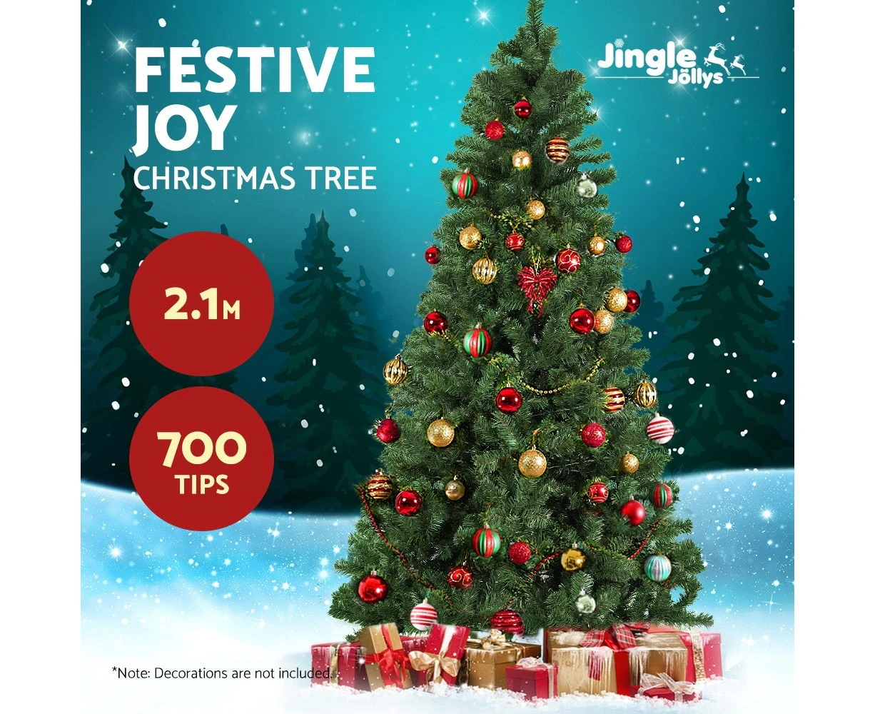 Jingle Jollys 2.1M 7FT Christmas Tree Xmas Decoration 700 Tips Green Home Decor