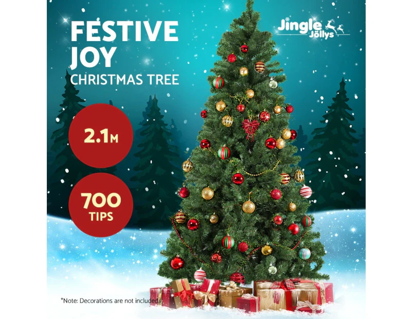 Jingle Jollys 2.1M 7FT Christmas Tree Xmas Decoration 700 Tips Green Home Decor