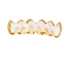 One Size Fits All Bling Grillz - SHINING TOP - Gold - Gold