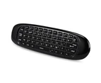 TK668 2.4GHz Wireless Air Mouse + Remote Controller + QWERTY Keyboard with LED Indicator-Black