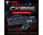 Motospeed CK888 NKRO RGB Backlight Mechanical Keyboard + Mouse Combination-Silver