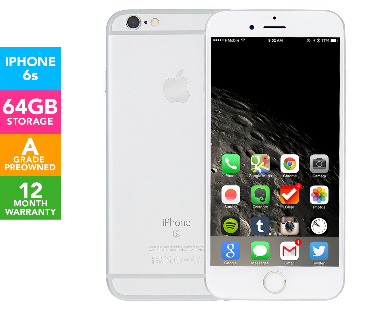 Pre-Owned Apple iPhone 6s 64GB - Silver | Catch.com.au