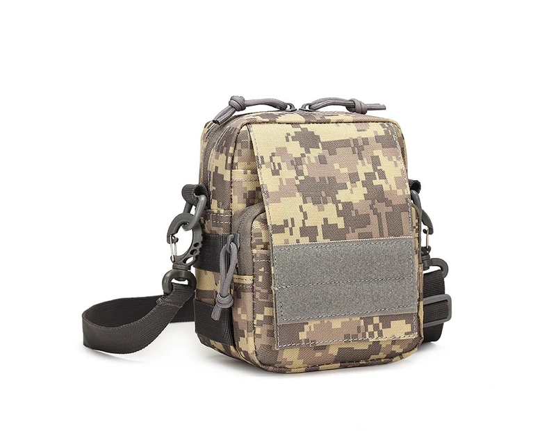 OUTNICE Men's Military Canvas Travel Hiking Satche Messenger Bag Crossbody Shoulder Pouch Outdoor Sport Purse - Camouflage