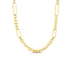 14k Yellow Gold Oval Link Chain Womens Necklace, 18" - Yellow