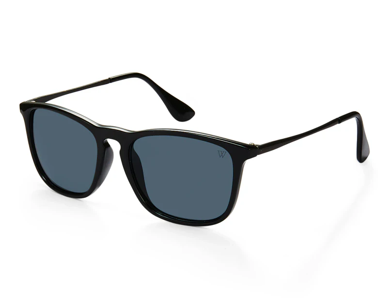 Winstonne Lincoln Wayfarer Sunglasses - Black/Grey