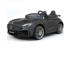 License Mercedes Benz-AMG GT R  Kids Ride On  Car  With Two Seats - Black