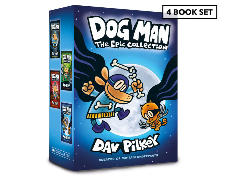 Dog Man: The Epic Collection 4 Book Box Set by Dav Pilkey