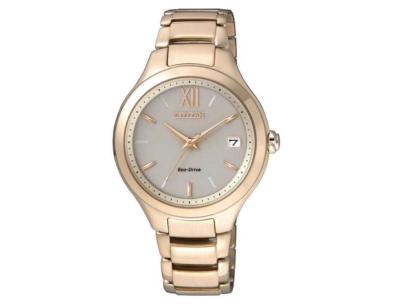 Citizen Eco-Drive Women's 34mm EO1163-57P Stainless Steel Watch - Gold/Mother Of Pearl