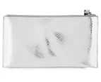 Michael Kors Jet Set Clutch Bag - Silver 