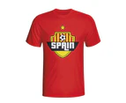 Spain Country Logo T-shirt (red) - Kids