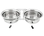 Petface Large Stainless Steel Double Diner