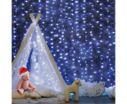 Jingle Jollys Christmas Curtain Fairy Lights String 300 LED Party Wedding 3X3M