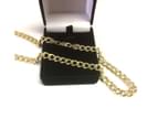14K Yellow Gold Filled Solid Curb Chain Necklace, 7.0mm Wide - Yellow 3