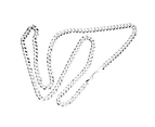 Iced Out Bling Hip Hop CUBAN CURB CHAIN - 8mm silver - Silver
