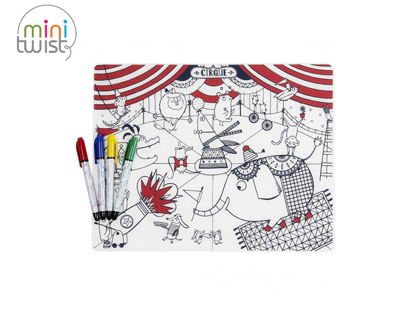 Mini Twist Circus Placemat & Markers