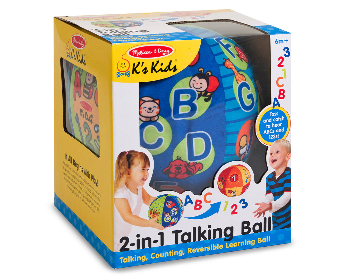 Melissa & Doug K's Kids 2-in-1 Talking Ball Toy