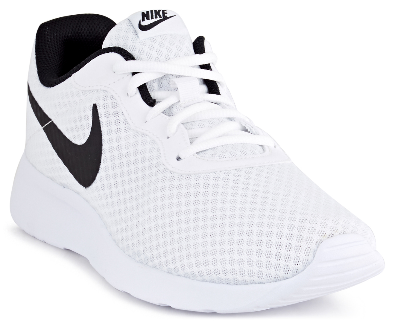 nike black and white tanjun