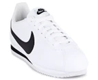 Nike Men's Classic Cortez Leather Sneakers - White/Black
