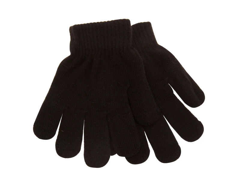 Childrens/Kids Thermal Magic Gloves (Black) - GL636