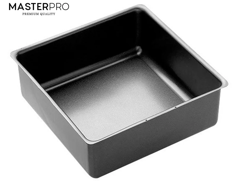 MasterPro 25cm Non-Stick Loose Base Square Deep Cake Pan