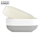 Joseph Joseph Easystore Slim Compact Soap Dish Bathroom Sink Storage w/Drain GY