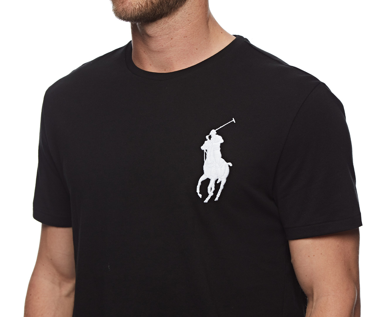 Polo Ralph Lauren Men's Big Pony Tee / T-Shirt / Tshirt - Black | Catch