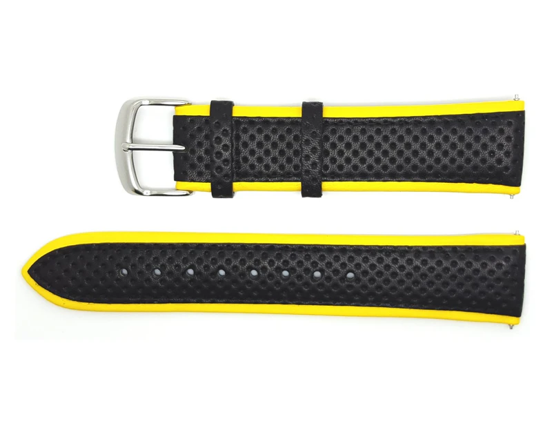 Men's Casio Waveceptor WVQ-550LE Watch Strap 10242531 - Black/Yellow