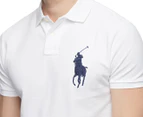 Polo Ralph Lauren Men's Slim Fit Big Pony Polo - White
