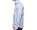 Calvin Klein Men's Slim Fit Easy-Iron Shirt - Blue
