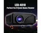Excelvan LED-4018 Portable Projector 1200 Lumens 800*480 Support 720P 1080P Max 130-Inch Red-Blue 3D with HDMI USB VGA AV TF Interfaces