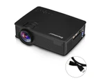 Excelvan mini LED Projector 800x480 Pixels 1200 Lumens Home Cinema Theater HDMI/USB/USB(5V)/SD/AV/VGA/3.5mm EHD09GP9