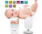 FLOUREON Digital Wireless 2.4 GHz Baby Monitor LCD Video Nanny Security Camera Temperature Display 2 Way Talk Night Vision Lullabies Radio AU