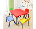 Kids Toddler Table Chair Set with Adjustable Height - Mixed Colour