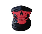 WJS 2PCS Of Multi-function Variety Skull Magic Scarf Mask Warm Scarf Halloween Props