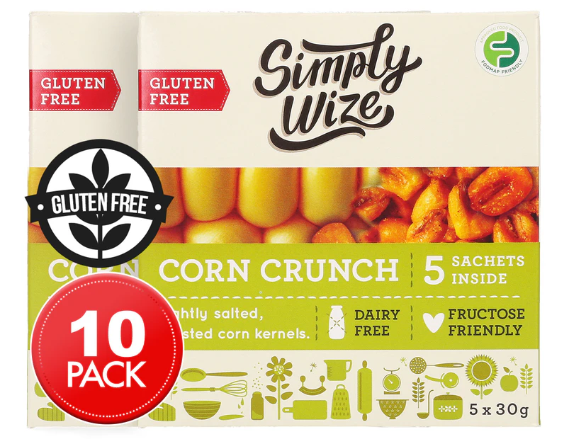 2 x Simply Wize Gluten Free Corn Crunch 5pk