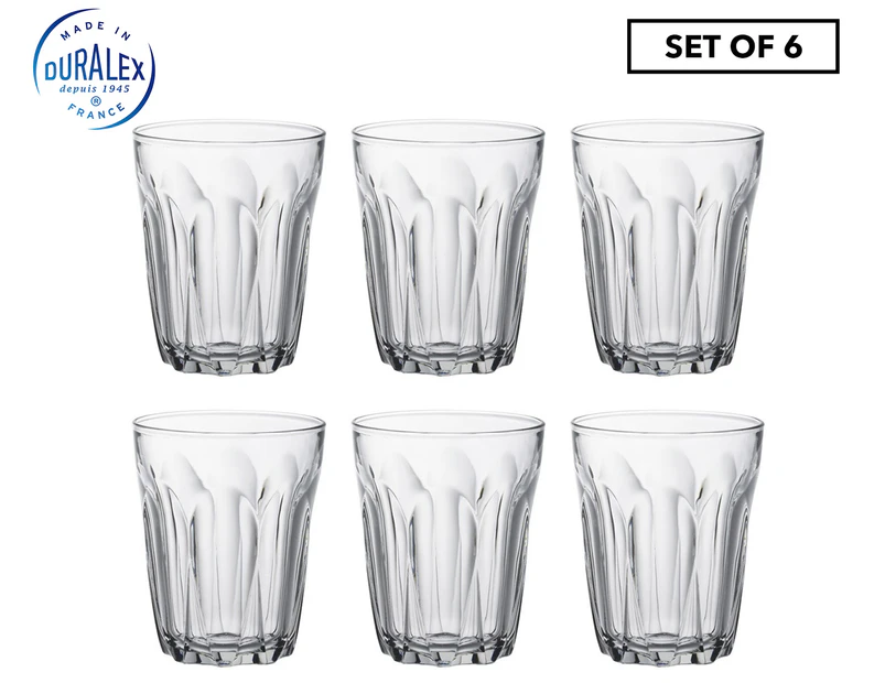 Set of 6 Duralex 250mL Provence Tumbler Glasses