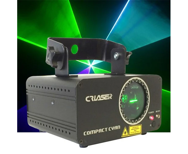 CR Laser Compact Cyan Laser Disco DJ Party Event Stage Light Auto Sound DMX Control