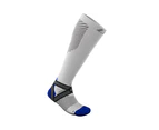 LP Support - Ankle Support Compression Socks (Long) - White/Blue