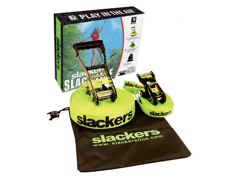 Slackers 50-Inch Slackline Classic Set - Fluro Green