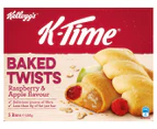 3 x 5pk Kellogg's K-Time Baked Twists Raspberry & Apple 185g