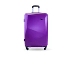 Ultraviolet Diamond Series 3 Piece Hard Case Luggage Set with TSA