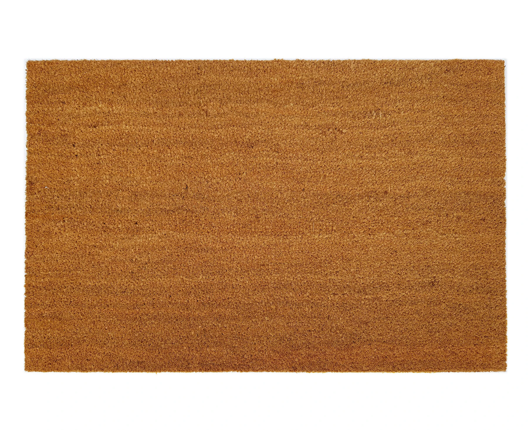 Vinyl Backed Coir Doormat Large - Natural Plain - Size 60x90 cm