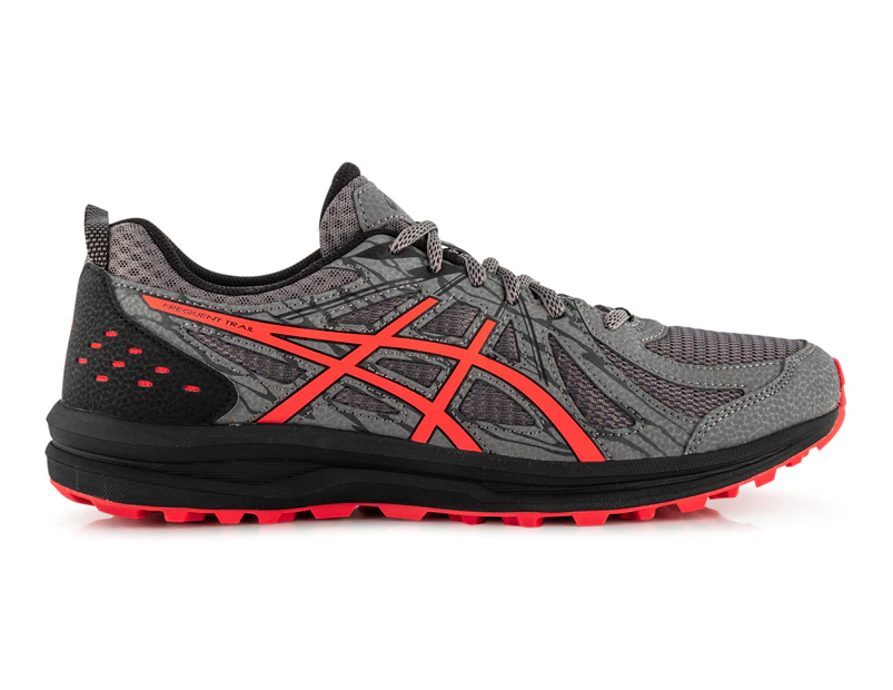 ASICS Men's Frequent Trail Shoe - Carbon/Red Alert